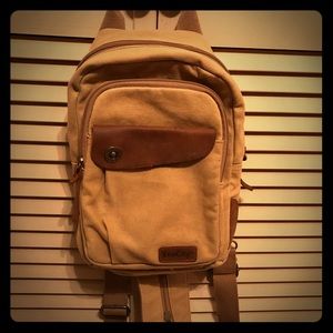 Ecocity Canvas/Leather Backpack